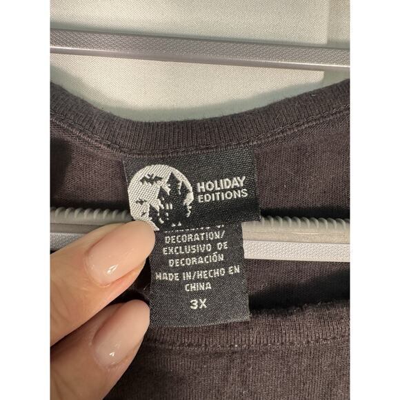 Holiday Editions Halloween Shirt. black long sleeve sequin ghost top Y2k - Picture 3 of 4